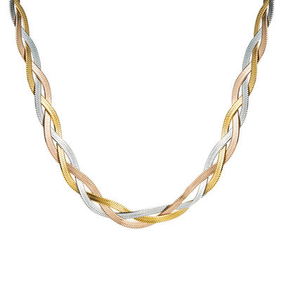 Goud Twisted Ladies Fancy Necklace Vrouwen Multiscene Mode Stijl