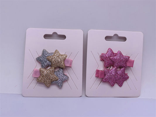 Praktische Sparkly Star haarclip voor kinderen Polyester Glitter 1 paar