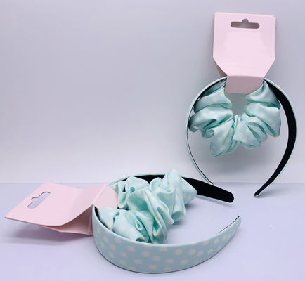 Vrouwelijke stoffen haar accessoires Breed hoofdbanden Bloemen plaid patroon