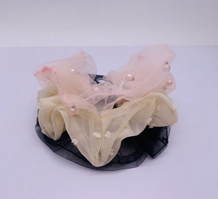 Meisjes Elastiek Stof Haar Accessoires Scrunchies Met Parels