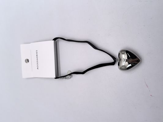 Liefde vorm zilveren hanger halsketting voor kinderen