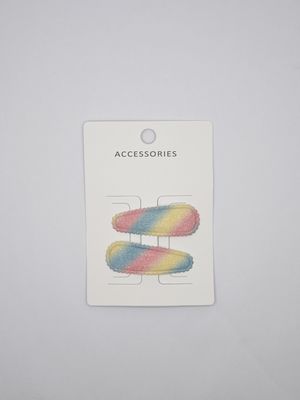Gezellige meisjes haarclamps in verschillende kleuren met bijpassende hoofdbanden