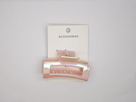 Roze acryl haarklemmen in verschillende vormen voor dun haar / dik haar