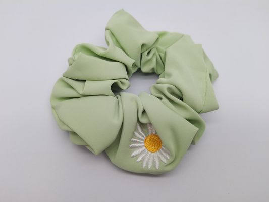 Unieke stoffen haar stropdassen zachte stoffen scrunchie met Daisy patroon