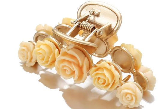 Elegance Bloemenhaar Claw Clip voor vrouwen