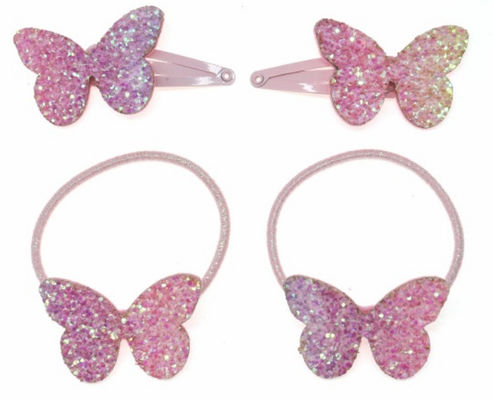 Glitter Butterfly haarband en haarclip voor meisjes Accessoires