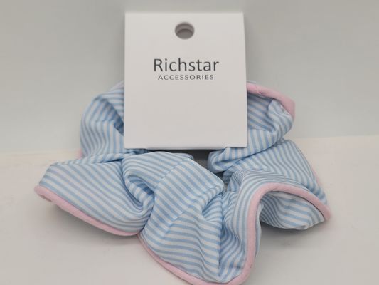 Duurzame, stijlvolle, blauwe haarscrunchies voor dun haar / dik haar