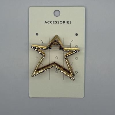 Grote duurzame sterren gouden haar klauw clips lichtgewicht en stijlvolle haar accessoires