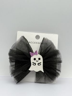Verschillende Kleuren Leuke Spook Strik Haarclip Perfect voor Halloween Alle Seizoenen