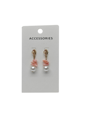 Natuurstenen kralen parel hanger oorbellen voor meisjes