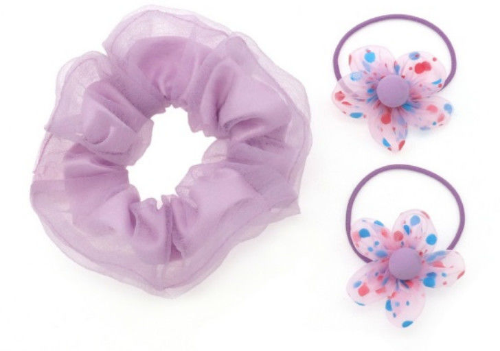 Scrunchies en bloemenhaar stropdassen passen kleuren en ontwerpen aan aan uw