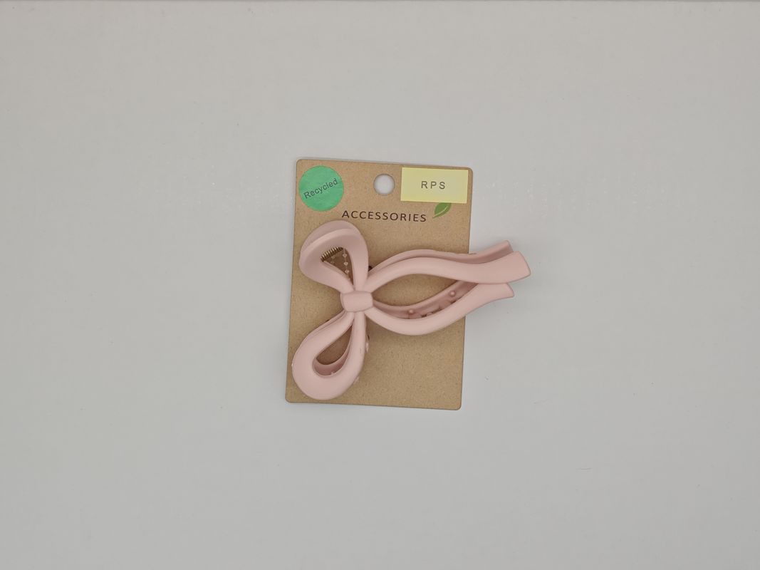 Verscheidene ontwerpen Lichte hergebruikte plastic boog haarclip voor vrouwen Lichte en milieuvriendelijke