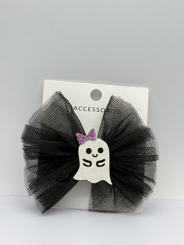Verschillende Kleuren Leuke Spook Strik Haarclip Perfect voor Halloween Alle Seizoenen