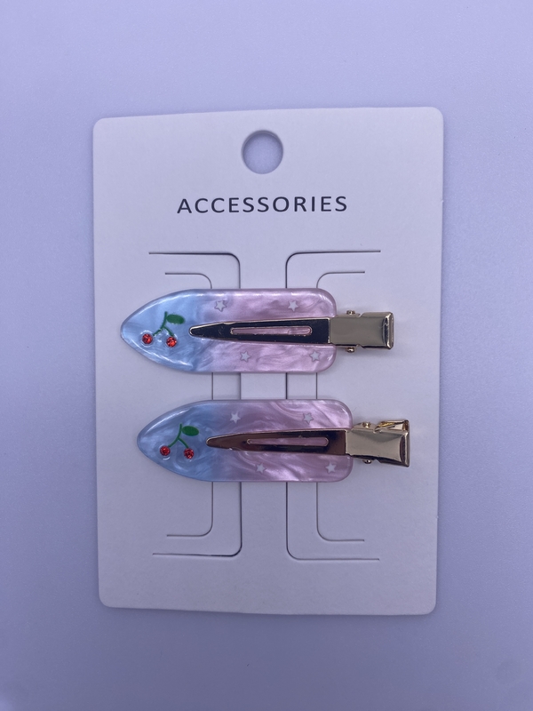 Veelzijdige acryl haarclamps in 2 pakketten in verschillende maten en ontwerpen voor elke gelegenheid
