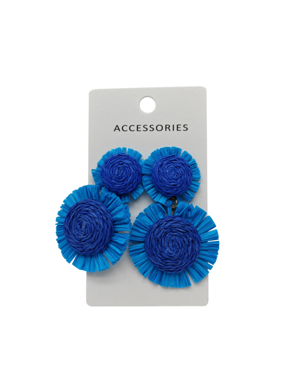 Bloemenstof Boheemse Oorbellen voor Vrouwen - Goud Zilver Legering