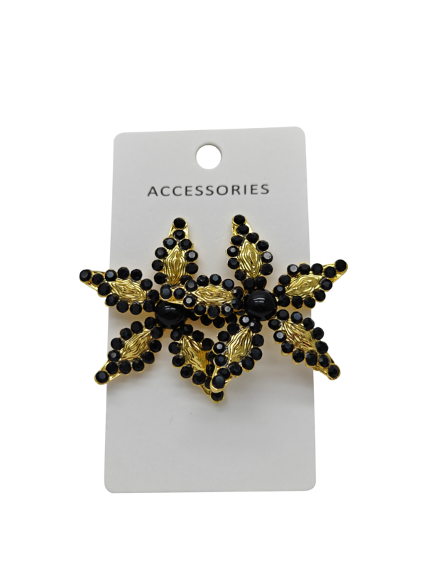 Luxe Boho Oorbellen voor Vrouwen, Sierlijke Boheemse Handgemaakte Bloemen Stud Oorbel met Cubic Zirconia